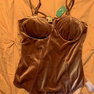 Velvet bodysuit